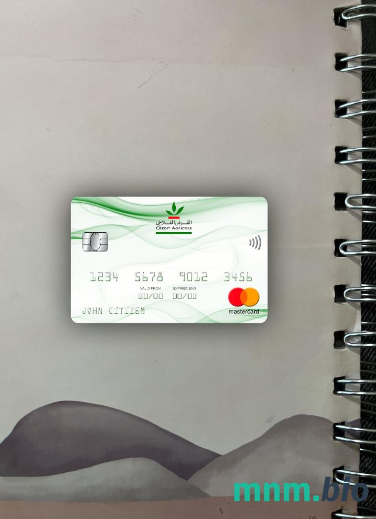 Morocco Credit Agricole bank wygląd zdjęcia mastercard skan PSD + zdjęcie